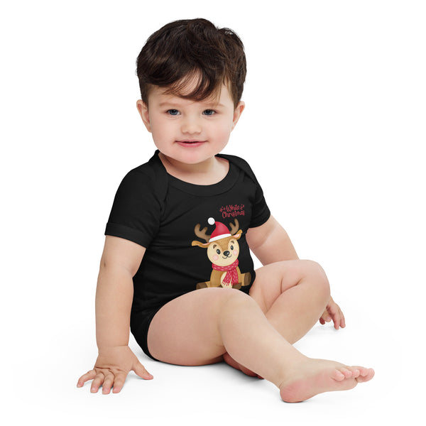 Christmas Baby Short Sleeve One Piece - Comfortable, Stylish, and Easy Changing