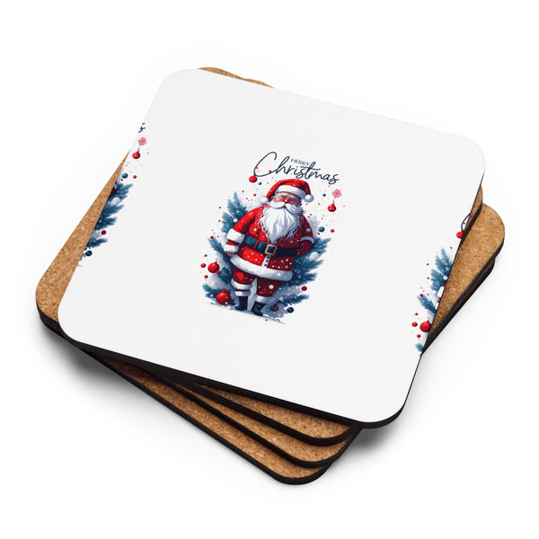 Christmas Cork-Back Coaster - Protect and Decorate