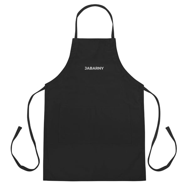 Stylish Embroidered Apron for Mess-Free Cooking | Adjustable Neck Loop, Two Front Pockets | Kitchen Accessory