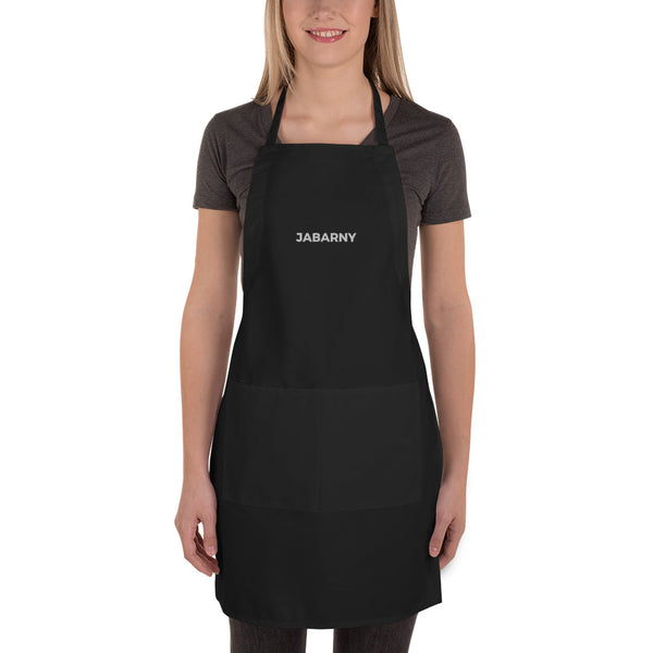 Stylish Embroidered Apron for Mess-Free Cooking | Adjustable Neck Loop, Two Front Pockets | Kitchen Accessory