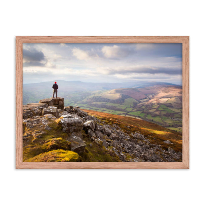 Serene Nature View Framed Poster