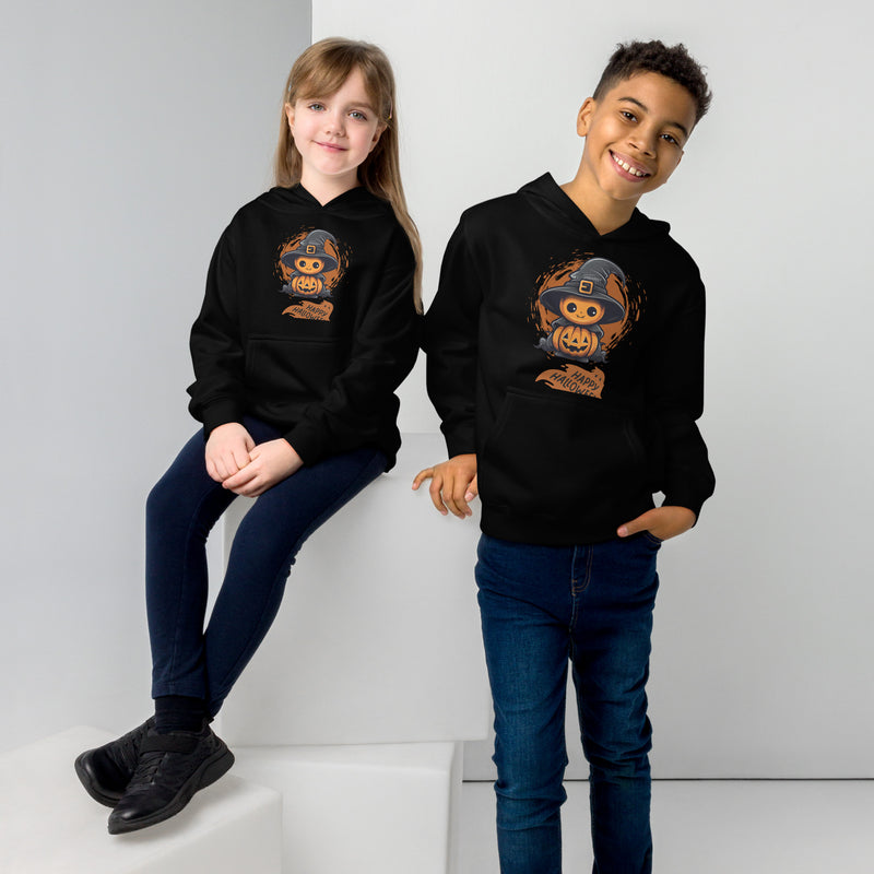 Spooky Adventure Kids Fleece Hoodie – Halloween Edition