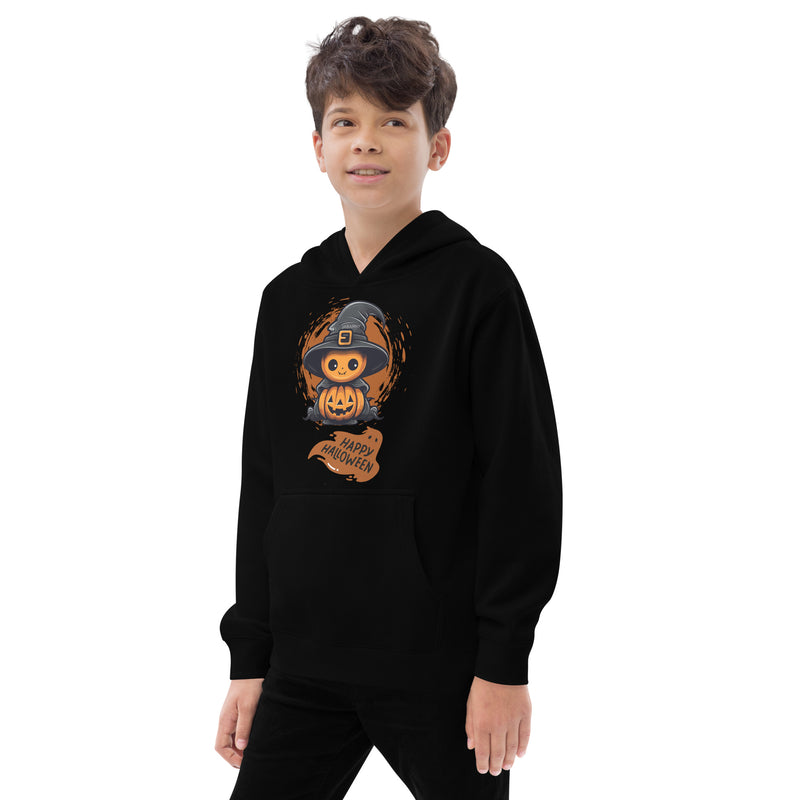 Spooky Adventure Kids Fleece Hoodie – Halloween Edition