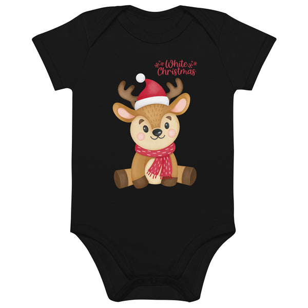 Christmas Organic Cotton Baby Bodysuit - Sustainable, Soft, and Stylish