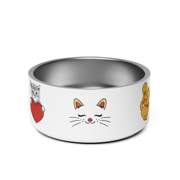 Premium Stainless Steel Pet Bowl for Cats | Anti-Slip Base | Dishwasher Safe