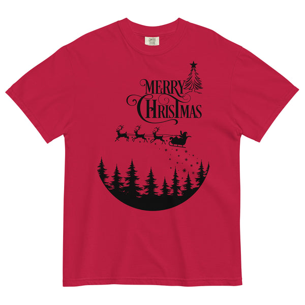 Christmas Unisex Garment-Dyed Heavyweight T-Shirt - Soft and Breathable