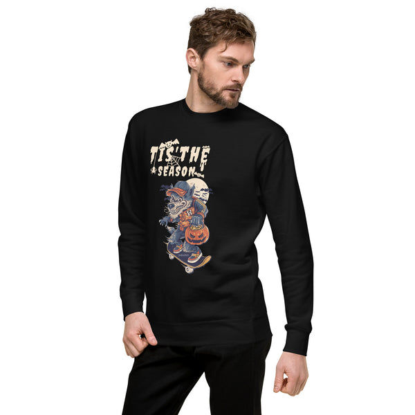 Ghostly Comfort Unisex Premium Sweatshirt – Halloween Edition