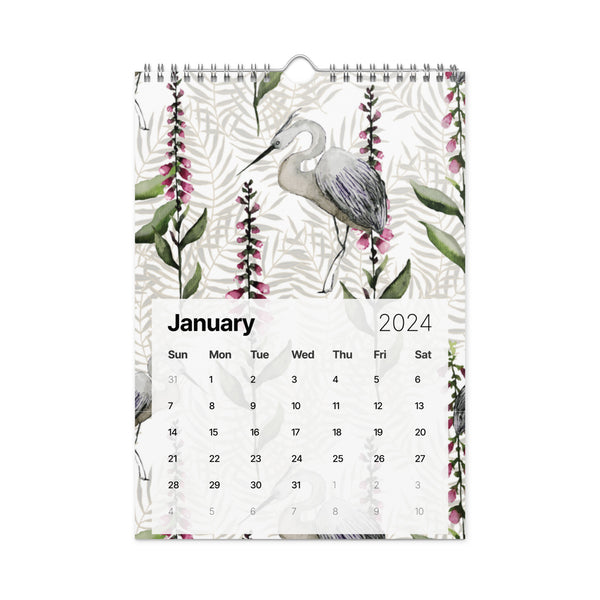 Stylish 2024 Wall Calendar | Decorative Artwork, Organizational Essential