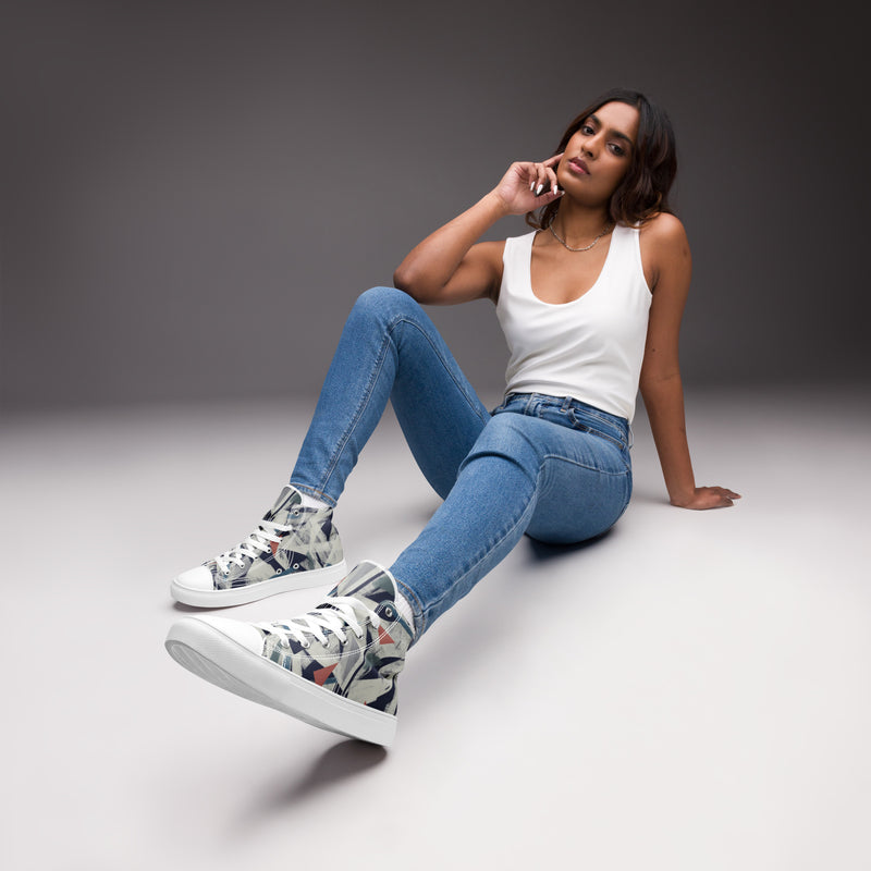 Women's High Top Canvas Shoes - Classic, Stylish, and Comfortable